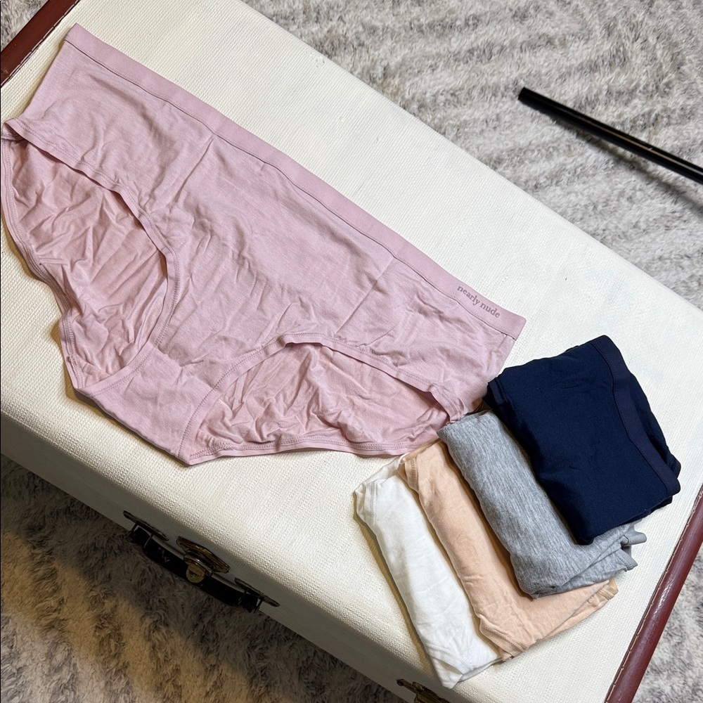 Nearly Nude X 5 pair ladies underwear Assorted Hipster Panties NWOT